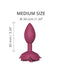 Love to Love - Open Roos Buttplug - Maat M - Rood-Erotiekvoordeel.nl