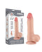 LoveToy - Dildo - Glijdende Huid Dildo - Lengte 20 cm - Diameter 3.9 cm - Lichte Huidskleur-Erotiekvoordeel.nl