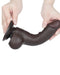 LoveToy - Dildo Met Sliding Skin Technologie - 19,5 cm x Ø 3,6 cm - Zwart-Erotiekvoordeel.nl