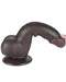 LoveToy - Dildo Met Sliding Skin Technologie - 19,5 cm x Ø 3,6 cm - Zwart-Erotiekvoordeel.nl