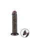 LoveToy - Dildo Met Sliding Skin Technologie - 20 cm x Ø 3,8 cm - Bruin-Erotiekvoordeel.nl