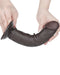 LoveToy - Dildo Met Sliding Skin Technologie - 20 cm x Ø 3,8 cm - Bruin-Erotiekvoordeel.nl