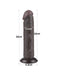 LoveToy - Dildo Met Sliding Skin Technologie - 20 cm x Ø 3,8 cm - Bruin-Erotiekvoordeel.nl