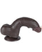 LoveToy - Dildo Met Sliding Skin Technologie - 20 cm x Ø 3,9 cm - Bruin-Erotiekvoordeel.nl