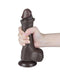 LoveToy - Dildo Met Sliding Skin Technologie - 20 cm x Ø 3,9 cm - Bruin-Erotiekvoordeel.nl