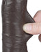 LoveToy - Dildo Met Sliding Skin Technologie - 20 cm x Ø 3,9 cm - Bruin-Erotiekvoordeel.nl