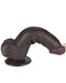 LoveToy - Dildo Met Sliding Skin Technologie - 20,8 cm x Ø 4 cm - Bruin-Erotiekvoordeel.nl