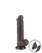 LoveToy - Dildo Met Sliding Skin Technologie - 20,8 cm x Ø 4 cm - Bruin-Erotiekvoordeel.nl