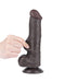 LoveToy - Dildo Met Sliding Skin Technologie - 20,8 cm x Ø 4 cm - Bruin-Erotiekvoordeel.nl