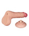 LoveToy - Dubbellaags Dildo - Glijdende Huid Dildo - Lengte 19.5 cm - Diameter 3.7 cm - Lichte Huidskleur-Erotiekvoordeel.nl