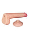 LoveToy - Dubbellaags Dildo - Glijdende Huid Dildo - Lengte 22 cm - Diameter Ø 3.7 cm - Lichte Huidskleur-Erotiekvoordeel.nl