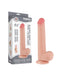 LoveToy - Dubbellaags Dildo - Glijdende Huid Dildo - Lengte 22 cm - Diameter Ø 3.7 cm - Lichte Huidskleur-Erotiekvoordeel.nl