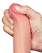 LoveToy - Dubbellaags Dildo - Glijdende Huid Dildo - Lengte 22 cm - Diameter Ø 3.7 cm - Lichte Huidskleur-Erotiekvoordeel.nl