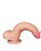 LoveToy - Dubbellaags Dildo - Glijdende huid Dildo - Lengte 20 cm - Diameter 4 cm - Lichte Huidskleur - TPE-Erotiekvoordeel.nl