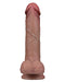 LoveToy - Dubbellaags Siliconen Dildo - 19,5 cm x Ø 3,7 cm - Bruin-Erotiekvoordeel.nl