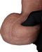 LoveToy - Dubbellaags Siliconen Dildo - 20,5 cm x Ø 4 cm - Bruin-Erotiekvoordeel.nl