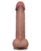 LoveToy - Dubbellaags Siliconen Dildo - 22,5 cm x Ø 4,2 cm - Bruin-Erotiekvoordeel.nl