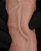 LoveToy - Dubbellaags Siliconen Dildo - 23,5 cm x Ø 4,3 cm - Bruin-Erotiekvoordeel.nl