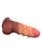 LoveToy - XXL Extreme Dildo met Touw Motief - Lengte 24,5 cm - Bruin/Lichte Huidskleur-Erotiekvoordeel.nl