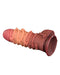 LoveToy - XXL Extreme Dildo met Touw Motief - Lengte 24,5 cm - Bruin/Lichte Huidskleur-Erotiekvoordeel.nl