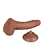 Lovetoy - Dildo Met Sliding Skin Technologie - 19.5 x 3.5 cm - Verwijderbare Zuignap - Medium Huidskleur-Erotiekvoordeel.nl