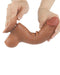 Lovetoy - Dildo Met Sliding Skin Technologie - 20 x 3.9 cm - Verwijderbare Zuignap - Medium Huidskleur-Erotiekvoordeel.nl