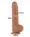 Lovetoy - Dildo Met Sliding Skin Technologie - 24 x 4.3 cm - Verwijderbare Zuignap - Lichte Huidskleur-Erotiekvoordeel.nl