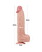 Lovetoy - Dildo Met Sliding Skin Technologie - 36 x 6.6 cm - Lichte Huidskleur-Erotiekvoordeel.nl