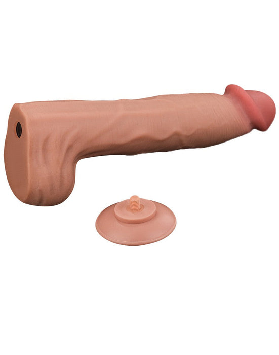 Lovetoy - Dildo Met Sliding Skin Technologie - 36 x 6.6 cm - Lichte Huidskleur-Erotiekvoordeel.nl