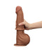 Lovetoy - Dildo - Sliding Skin Dildo - Lengte 29 cm - Bruin-Erotiekvoordeel.nl