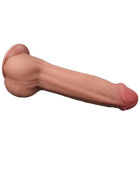 Lovetoy - Dildo - Sliding Skin Dildo - Lengte 29 cm - Lichte Huidskleur-Erotiekvoordeel.nl