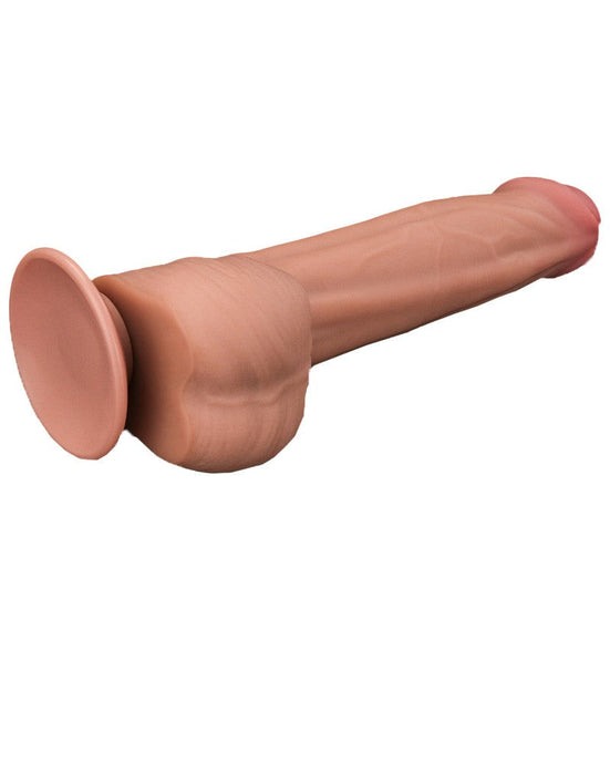 Lovetoy - Dildo - Sliding Skin Dildo - Lengte 29 cm - Lichte Huidskleur-Erotiekvoordeel.nl