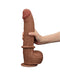 Lovetoy - Dildo - Sliding Skin Dildo - Lengte 31 cm - Bruin-Erotiekvoordeel.nl