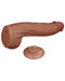 Lovetoy - Dildo - Sliding Skin Dildo - Lengte 31 cm - Bruin-Erotiekvoordeel.nl