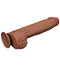 Lovetoy - Dildo - Sliding Skin Dildo - Lengte 36 cm - Bruin-Erotiekvoordeel.nl