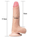 Lovetoy - Dildo Met glijdende huid 18 cm - Lichte Huidskleur-Erotiekvoordeel.nl