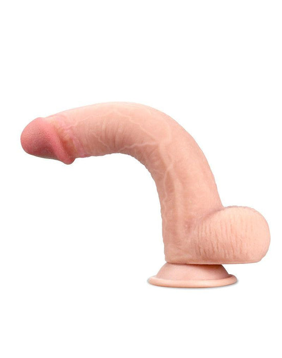 Lovetoy - Dildo Met glijdende huid 23 x 4 cm - Lichte Huidskleur-Erotiekvoordeel.nl