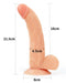 Lovetoy - Easy Strap-on Set Met dildo Van 21,5 cm Met Balzak - Lichte Huidskleur-Erotiekvoordeel.nl