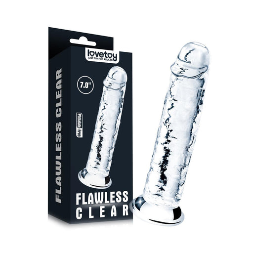 Lovetoy - Flawless - Dildo - 18 x 3,5 cm - Transparant-Erotiekvoordeel.nl