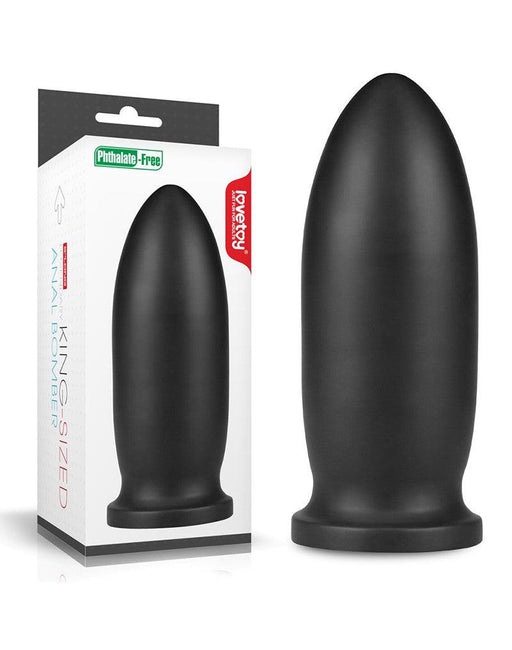 Lovetoy - King Size Buttplug - Anal Bomber - Diameter 8.5 cm - Lengte 23 cm - PVC - Zwart-Erotiekvoordeel.nl