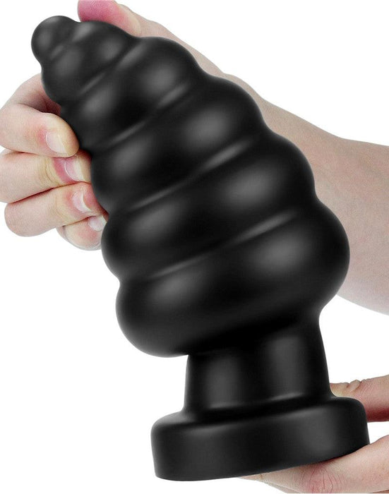 Lovetoy - King Size Vibrerende Buttplug - Anal Cracker - 18 cm - Zwart-Erotiekvoordeel.nl