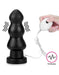 Lovetoy - King Size Vibrerende Buttplug Anal Rigger 20 cm - Zwart-Erotiekvoordeel.nl