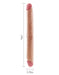 Lovetoy - Kingsize Slim Ultra Dubbele Dildo 45 cm - Lichte Huidskleur-Erotiekvoordeel.nl