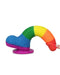 Lovetoy - Rainbow Pride Dildo met Scrotum 19.5 cm-Erotiekvoordeel.nl