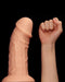 Lovetoy - Realistische Gebogen XXL Dildo 24 cm - Lichte Huidskleur-Erotiekvoordeel.nl