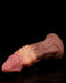 Lovetoy - Realistische Gekromde Dildo 18 cm - Lichte/donkere Huidskleur-Erotiekvoordeel.nl