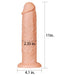 Lovetoy - Realistische Lange XXL Dildo 28 cm - Lichte Huidskleur-Erotiekvoordeel.nl