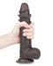 Lovetoy - Realistische XXL Dildo Met Zuignap 23 x 4 cm - Bruin-Erotiekvoordeel.nl