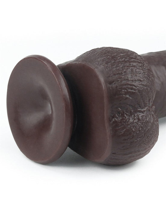 Lovetoy - Realistische XXL Dildo Met Zuignap 23 x 4 cm - Bruin-Erotiekvoordeel.nl