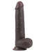 Lovetoy - Realistische XXL Dildo Met Zuignap 23 x 4 cm - Bruin-Erotiekvoordeel.nl